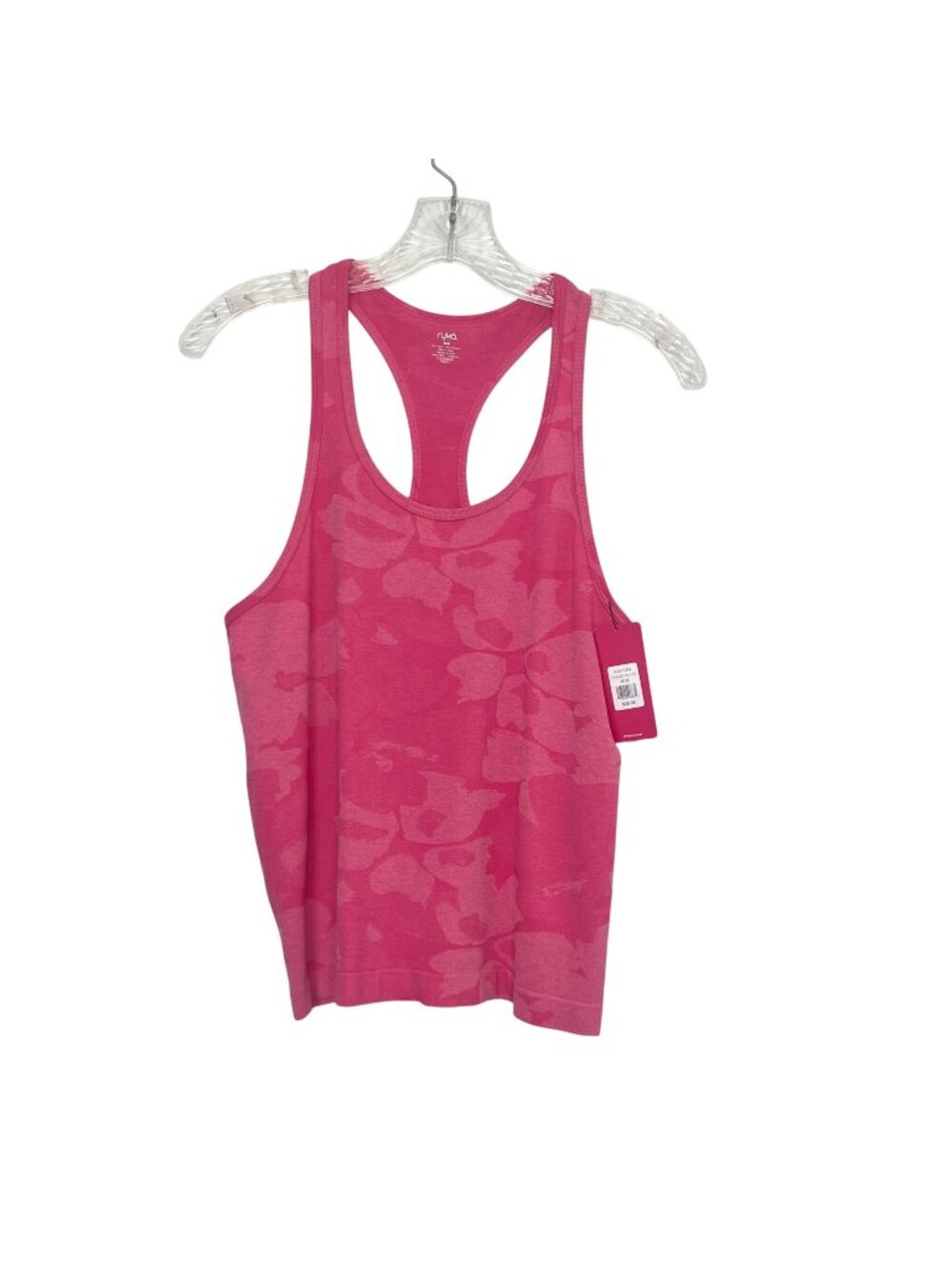 Ryka‎ Activewear Tank Top Womens Medium Pink Seamless Racerback Gym Workout